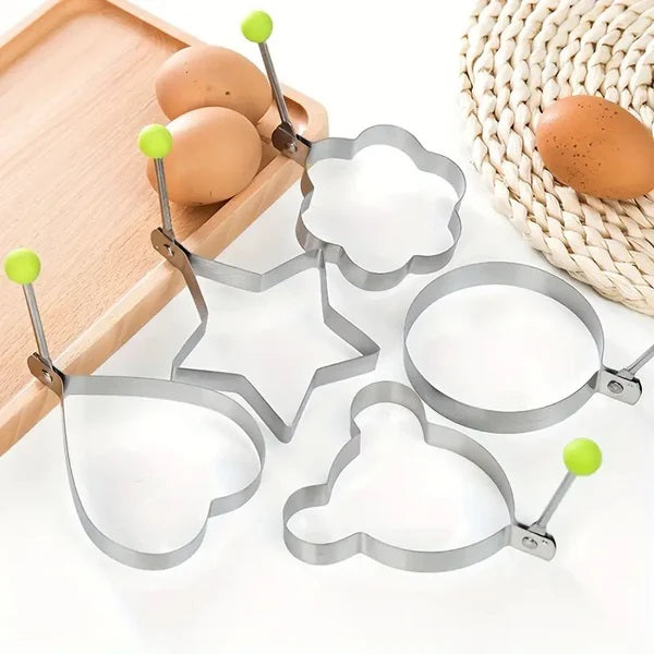 5 pieces Stainless Steel Egg Fryer -