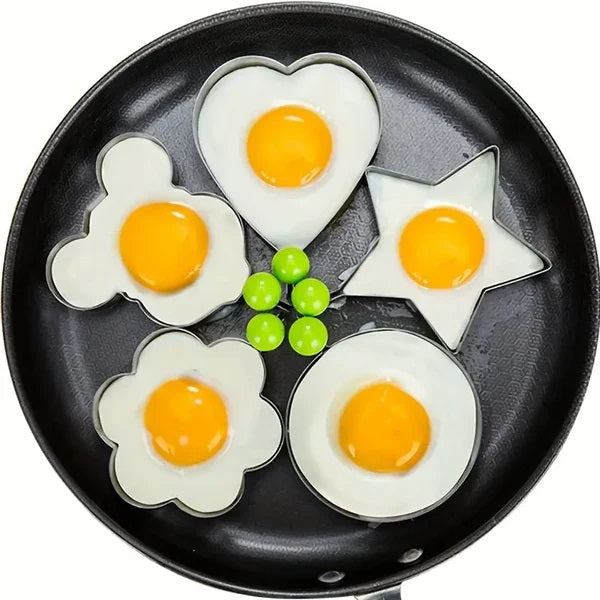 5 pieces Stainless Steel Egg Fryer -