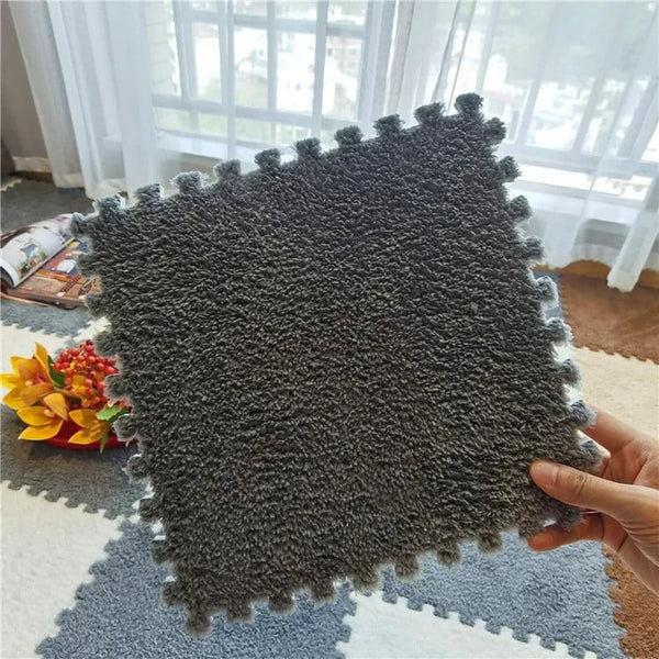 20-Piece Plush Puzzle Foam Floor Mat –