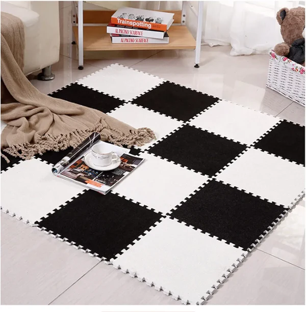 20-Piece Plush Puzzle Foam Floor Mat –