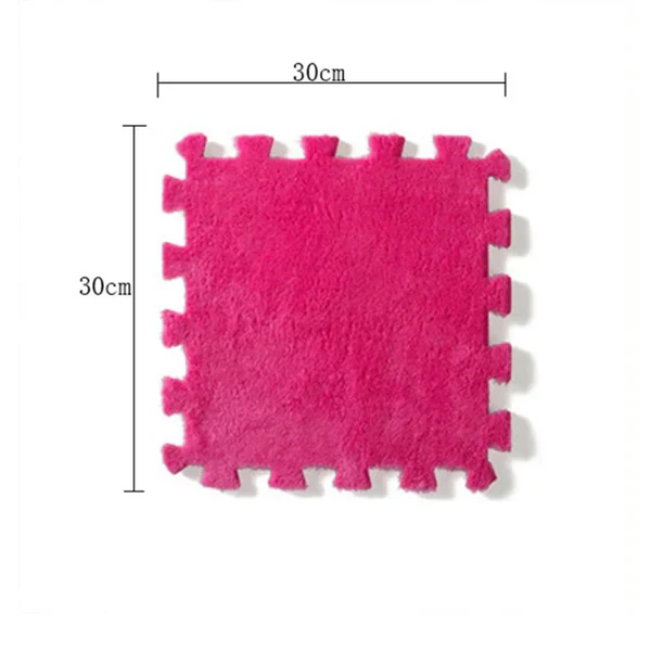 20-Piece Plush Puzzle Foam Floor Mat –