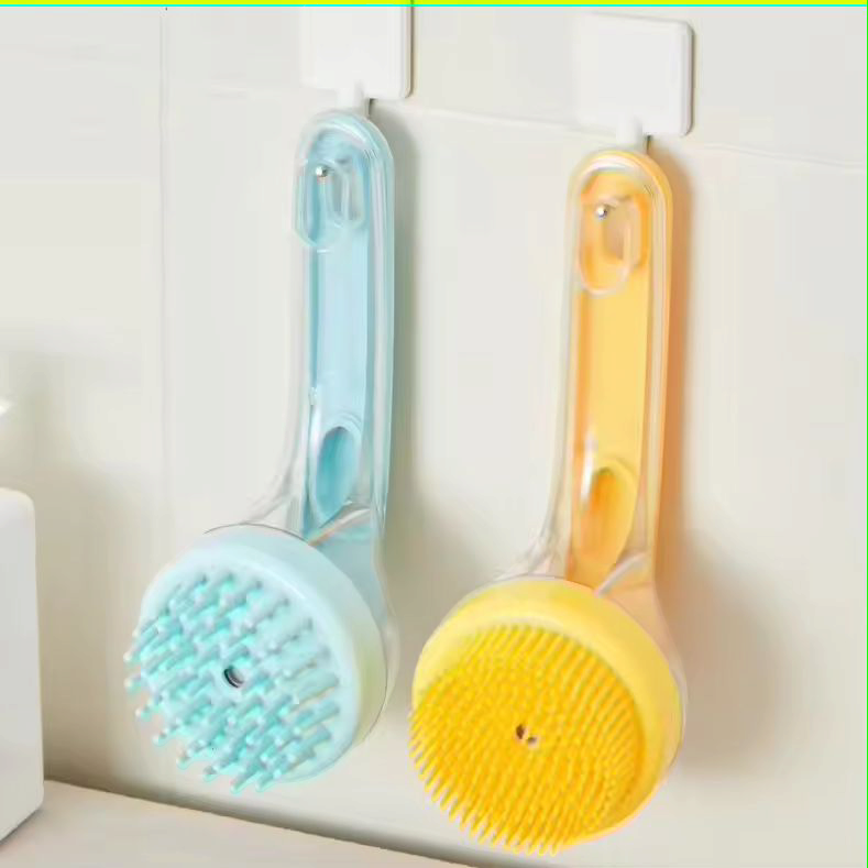 Pet silicone bath brush ๐