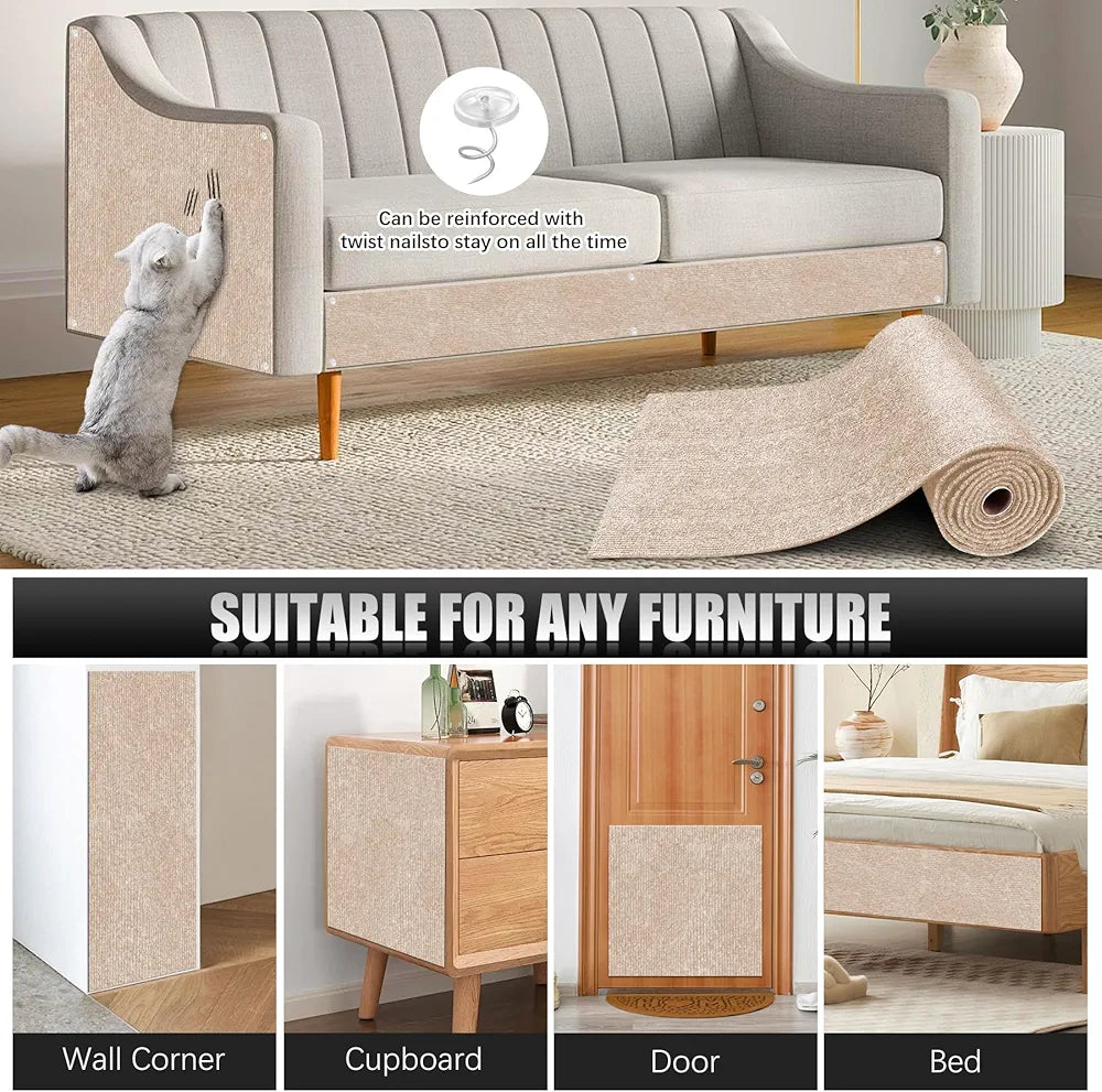 Furniture protective cat scratching post (2PCS 39.4"x15.8)