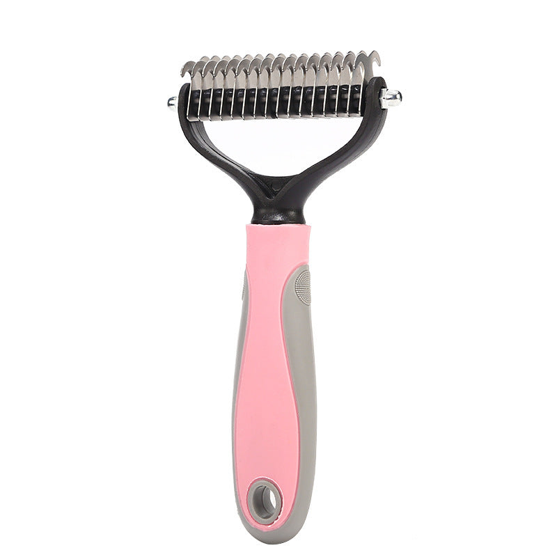 Pet hair removal brush
