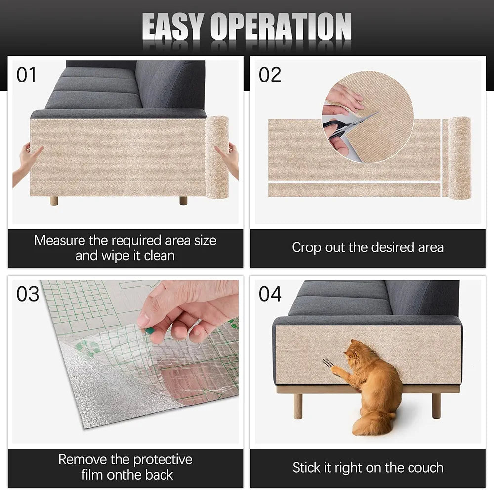 Furniture protective cat scratching post (2PCS 39.4"x15.8)