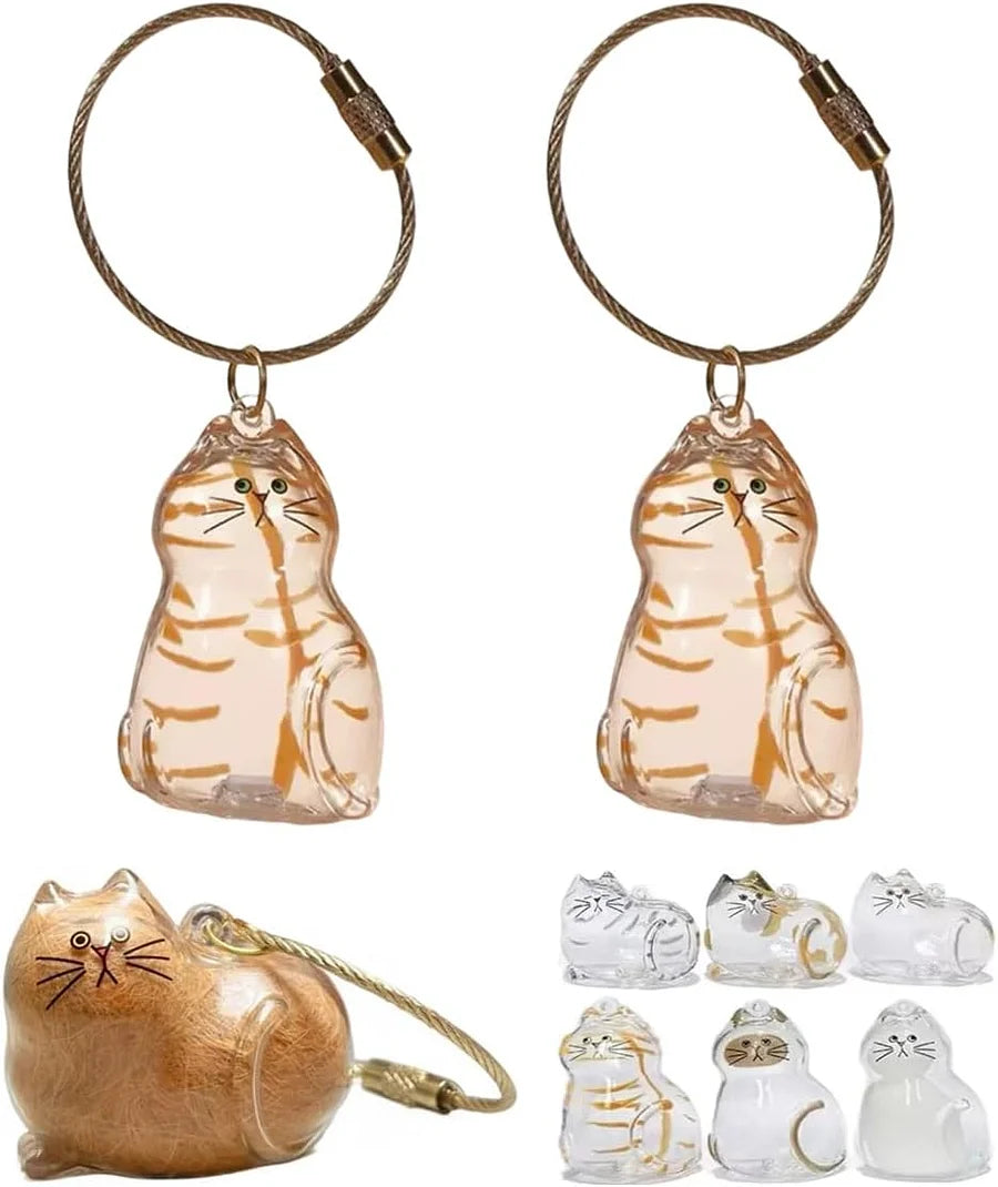Custom cat hair key chain