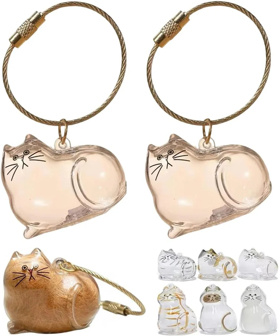 Custom cat hair key chain