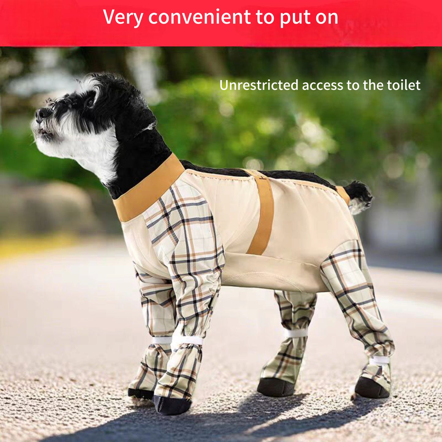 Four leg anti-dirty jumpsuit