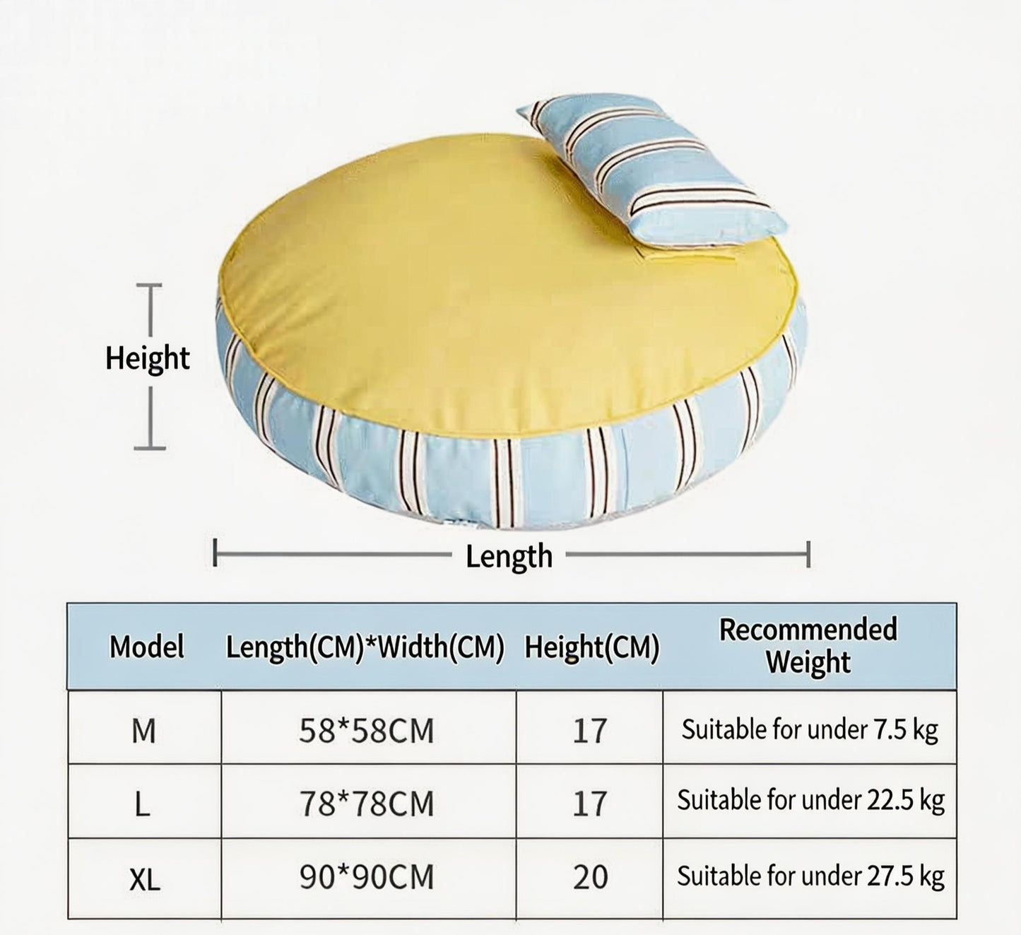 Dog bed suitable for all seasons