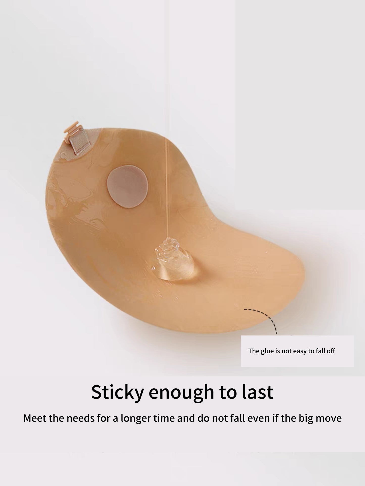 Strapless adhesive bra
