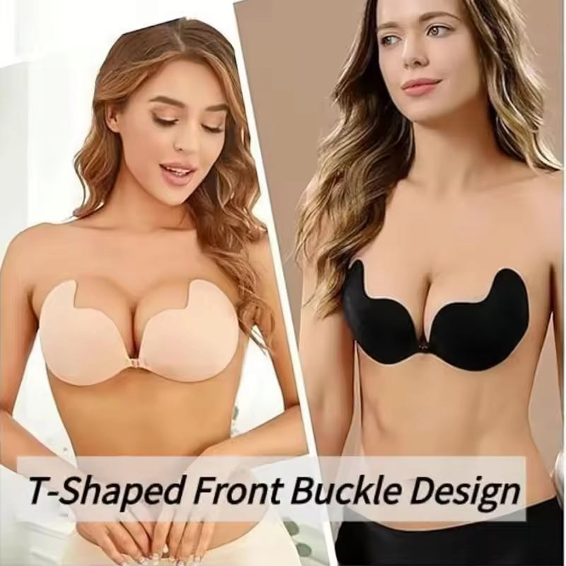 Strapless adhesive bra
