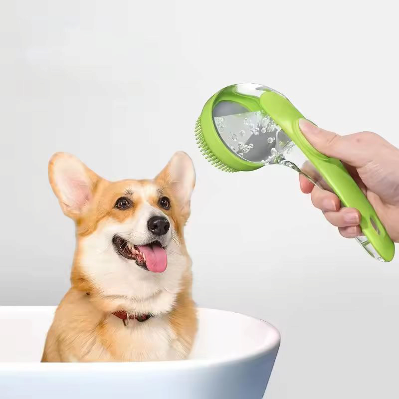 Pet silicone bath brush ๐