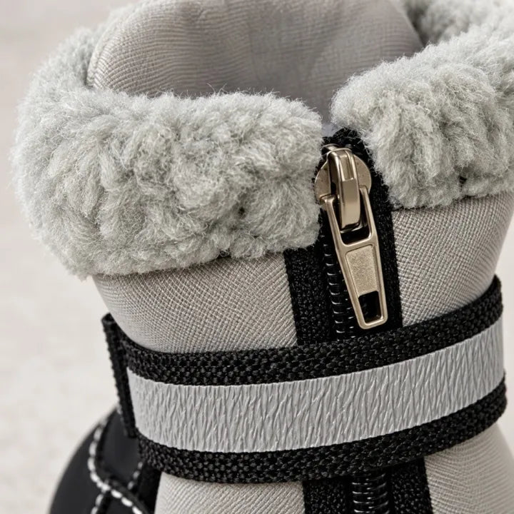 Thick fleece dog shoes