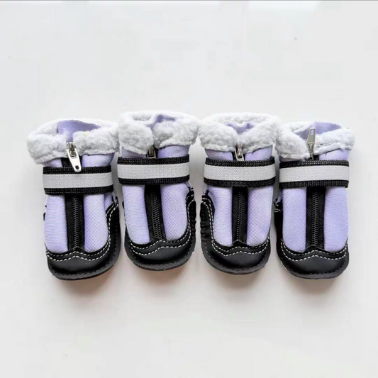 Thick fleece dog shoes