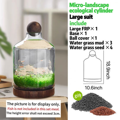 Drifting bottle ecological aquatic grass tank