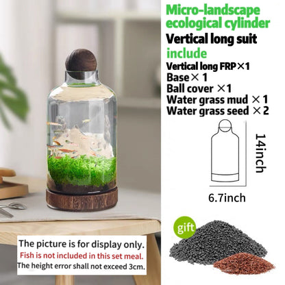 Drifting bottle ecological aquatic grass tank