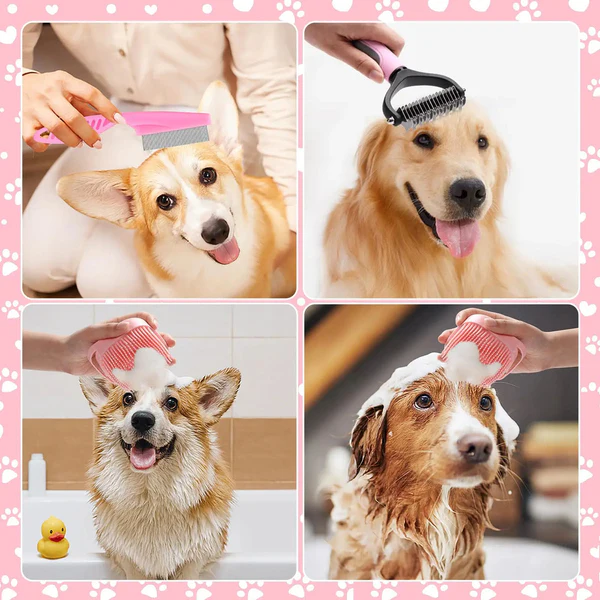 8-Piece Cat & Dog Grooming Set –