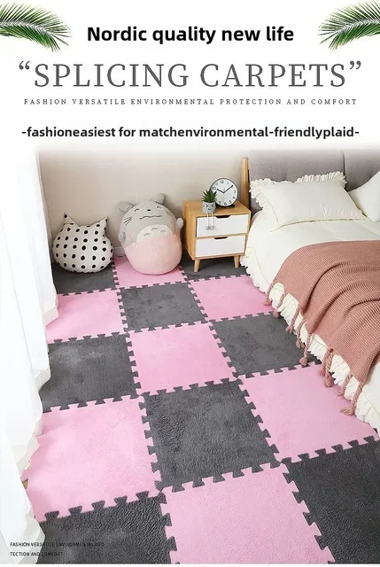 20-Piece Plush Puzzle Foam Floor Mat –