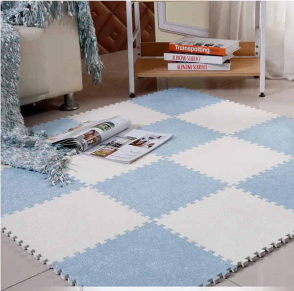 20-Piece Plush Puzzle Foam Floor Mat –
