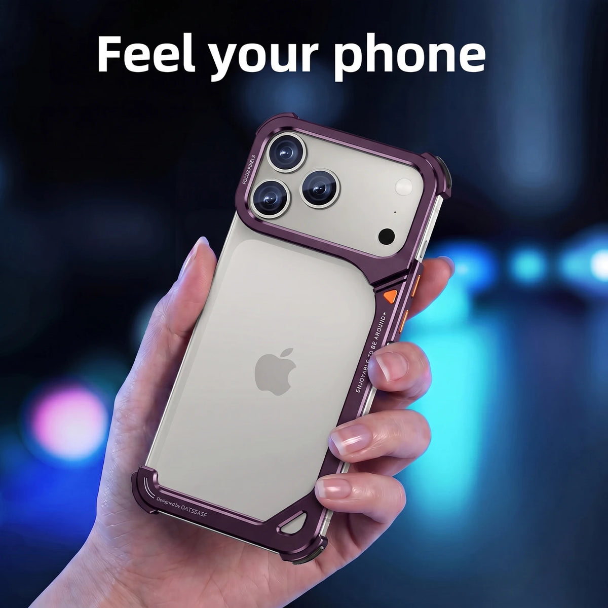 Aluminum Shockproof Bumper Case With Camera Kickstand