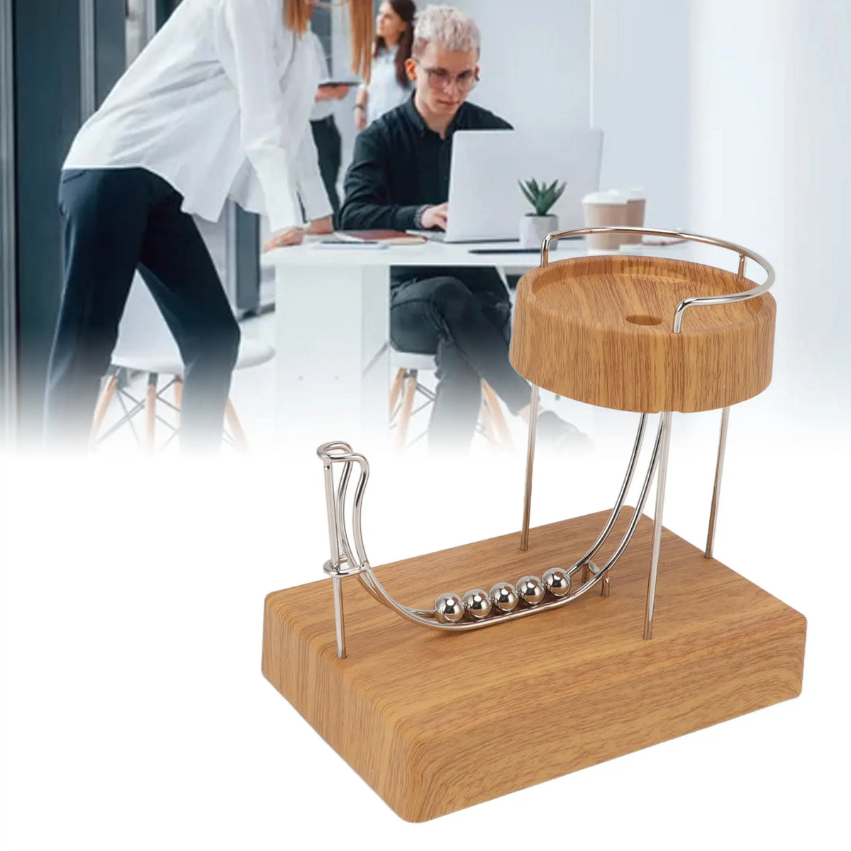 Educational Perpetual Motion Desk Toy With Touch Switch