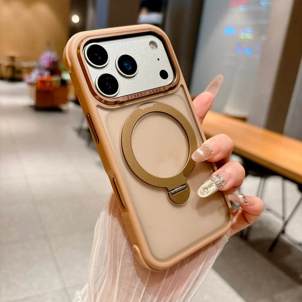 MagSafe Magnetic Ring Stand Case For iPhone – Matte Armor