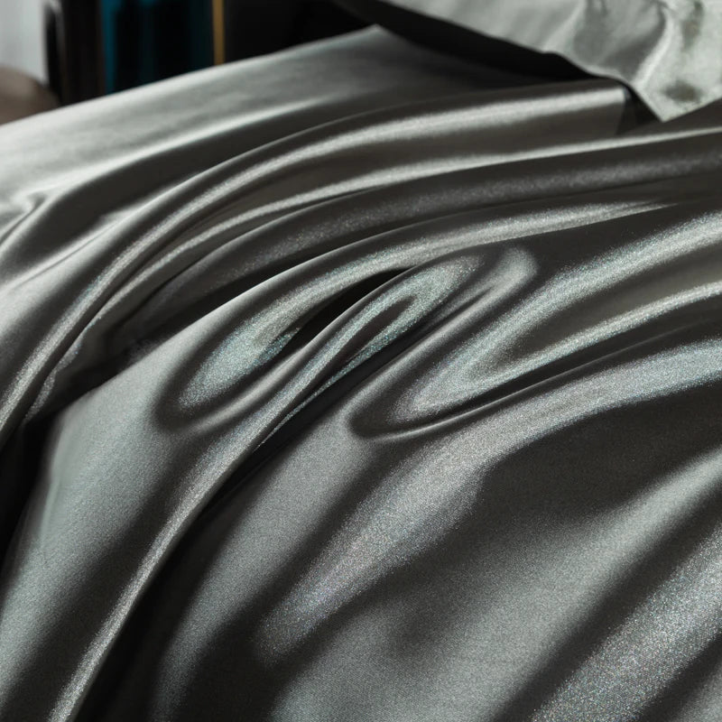 Satin Fitted Sheet Mattress Cover With Deep Pocket Elastic