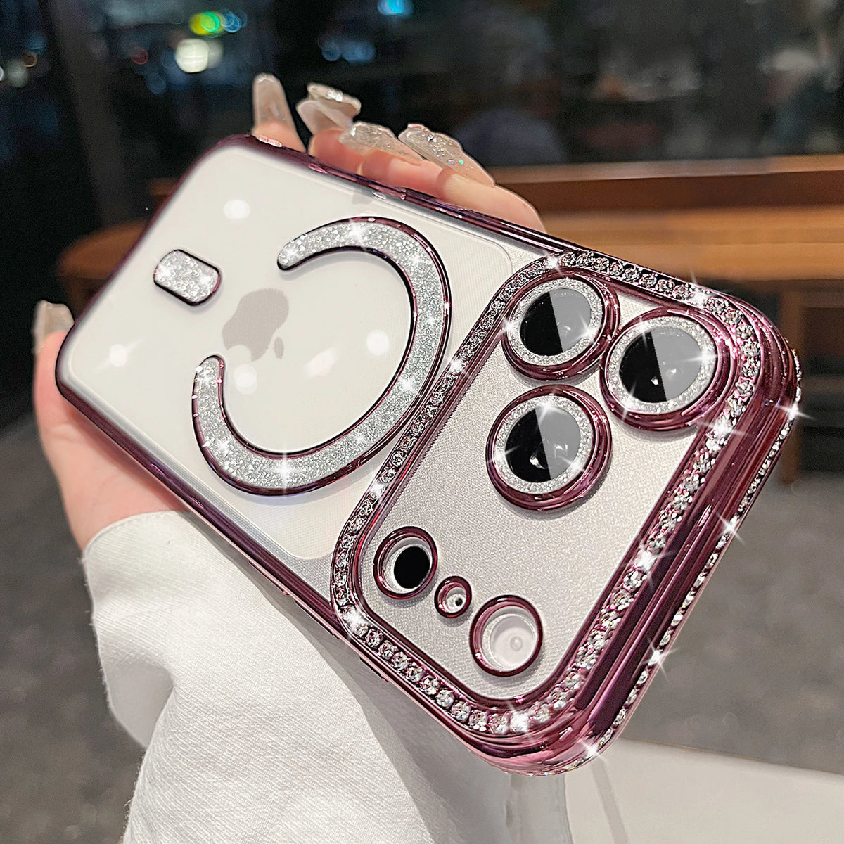 Magnetic MagSafe iPhone Case – Bling Diamond Protection