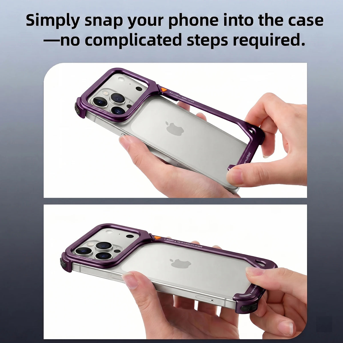Aluminum Shockproof Bumper Case With Camera Kickstand