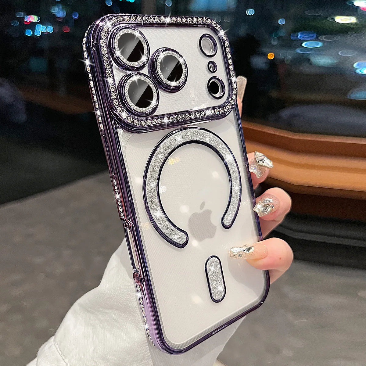 ZI Color Magnetic MagSafe iPhone Case – Bling Diamond Protection
