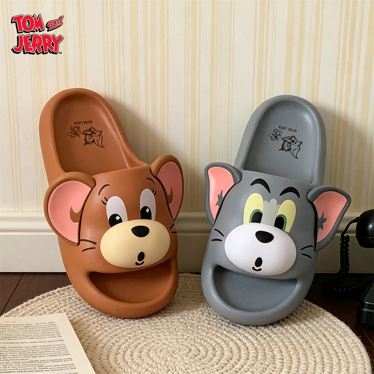 D Color Cartoon EVA Slide Sandals With Arch Support
