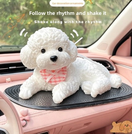 New car ornament -squishy puppy