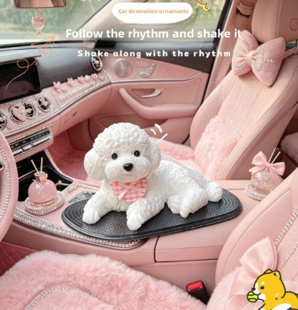 New car ornament -squishy puppy