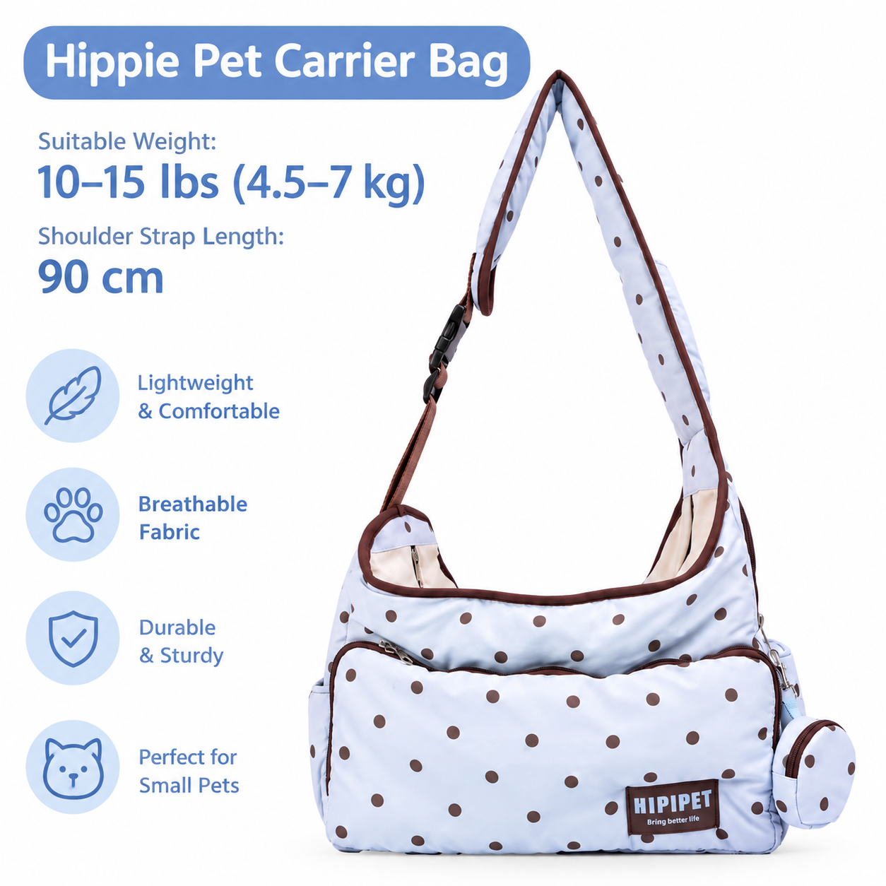 Hippie Pet carrier bag