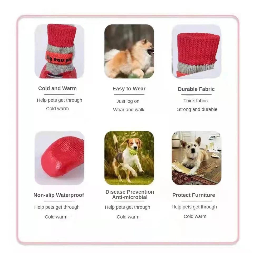 Waterproof dog shoes