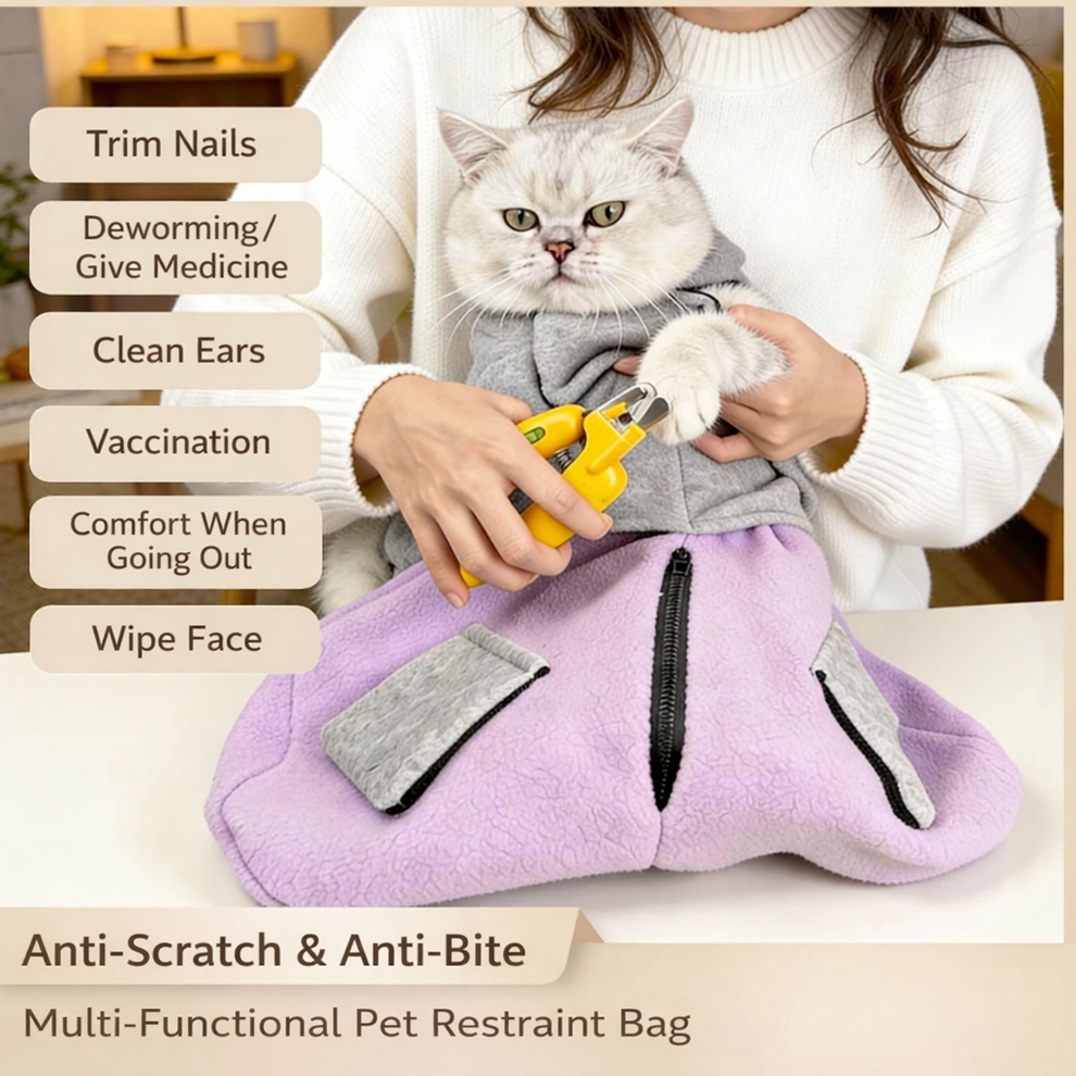 Pet Restraint Wrap-Swaddle cat wrap