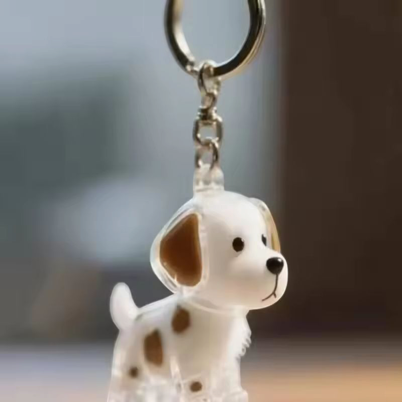2 Pcs Dog Hair Storage Pendant Keychain