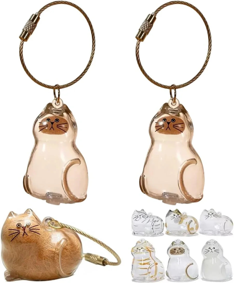 Custom cat hair key chain