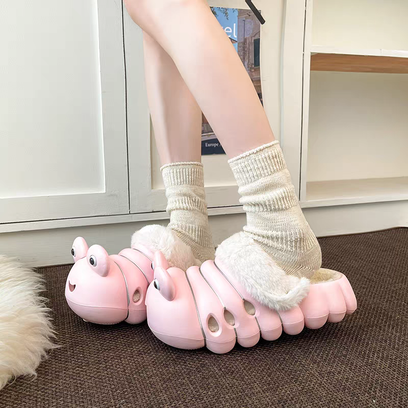 Caterpillar Cotton Slippers