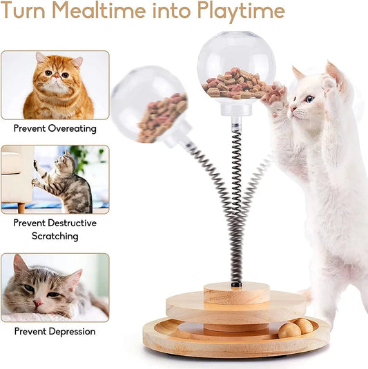 Cat treats feeding toy