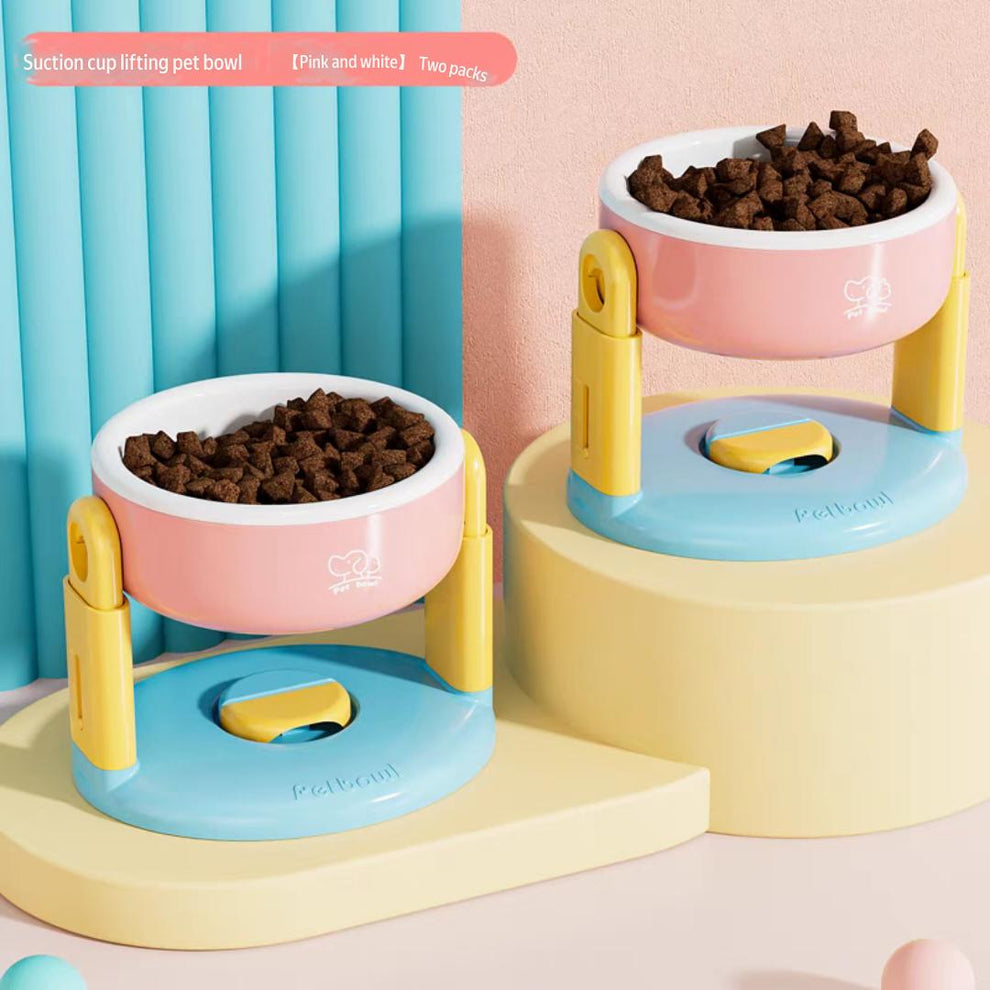 Adjustable height bowl for pets