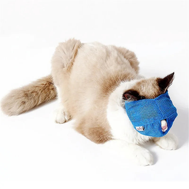 Cat face mask for grooming