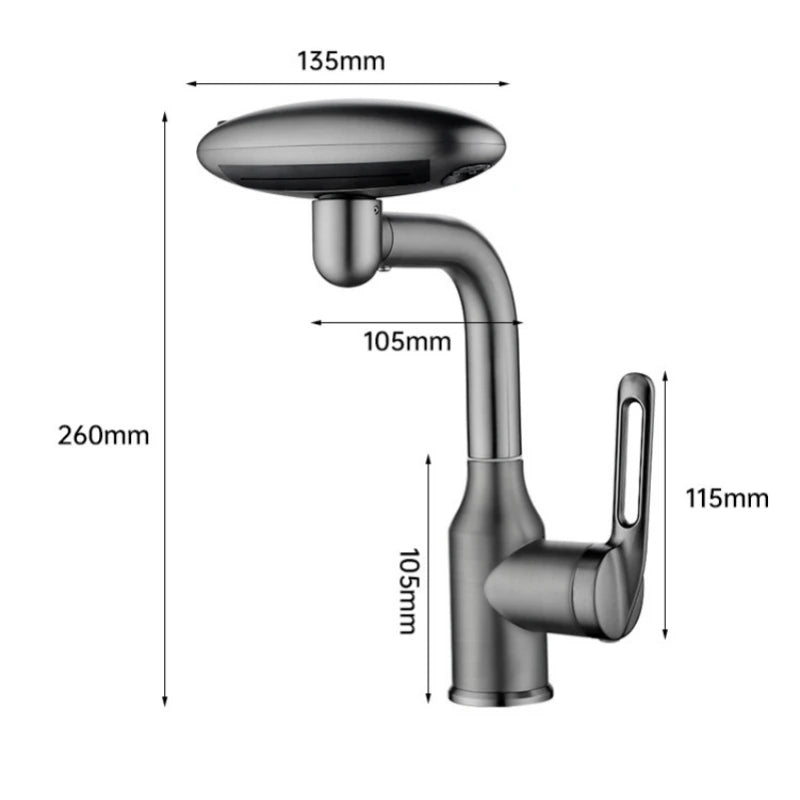 Multifunctional Waterfall Basin Faucet