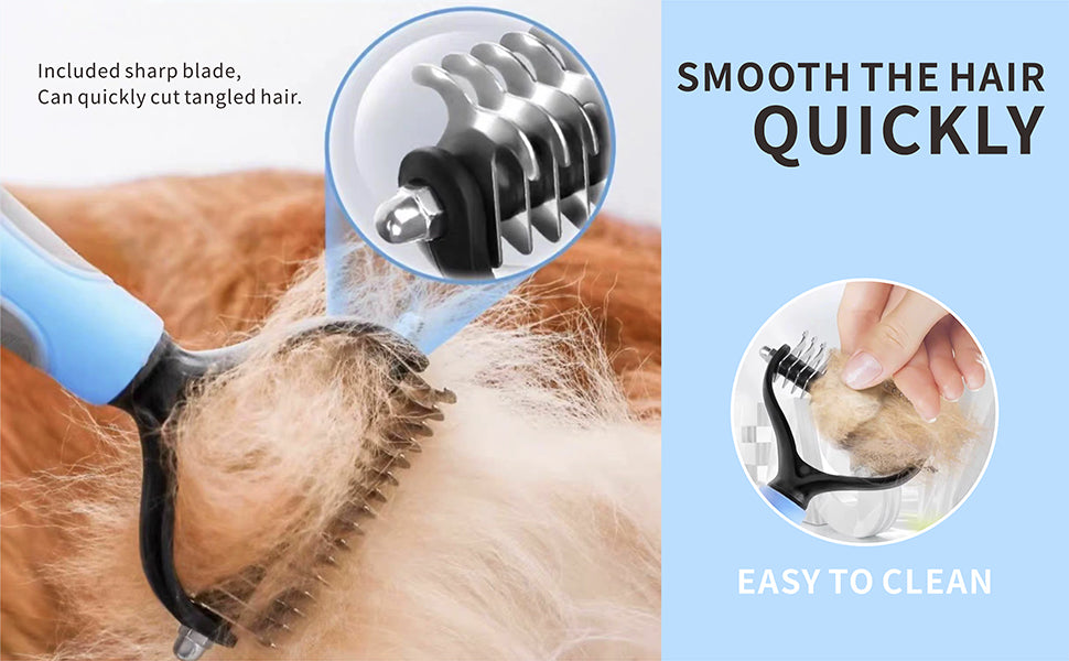 Pet grooming brush