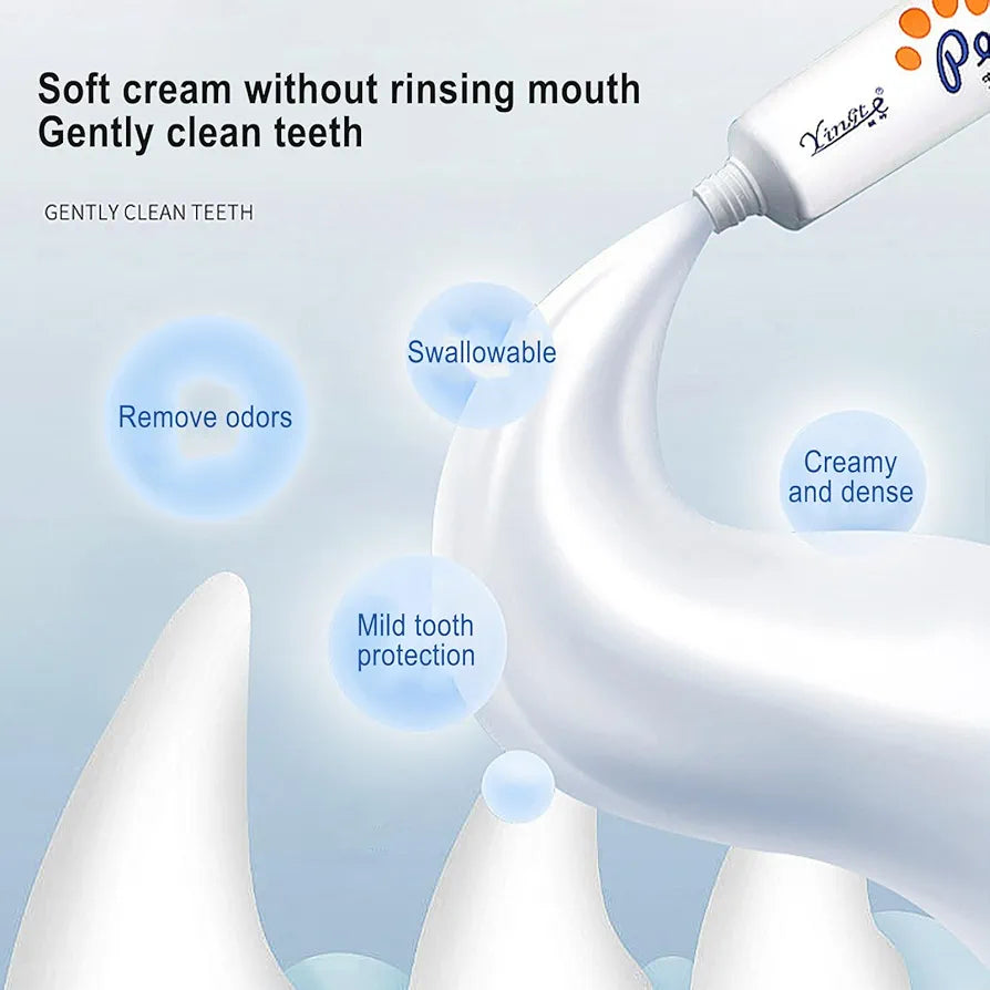 Pet toothpaste with brush