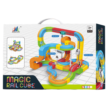 Magic Track Cube Children's High-speed Railway Train