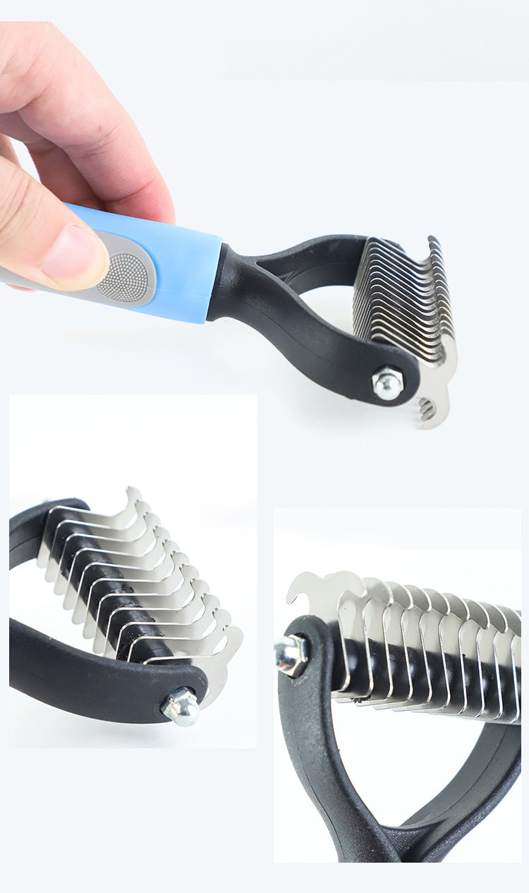 Pet grooming brush