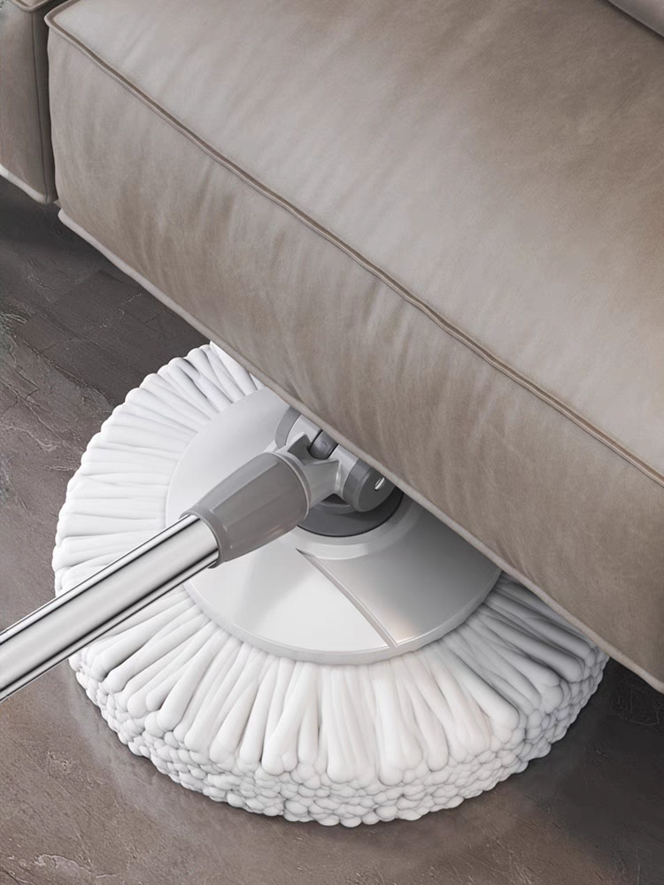 Automatic dehydration water-spinning hands-free washing and drying Microfiber mop