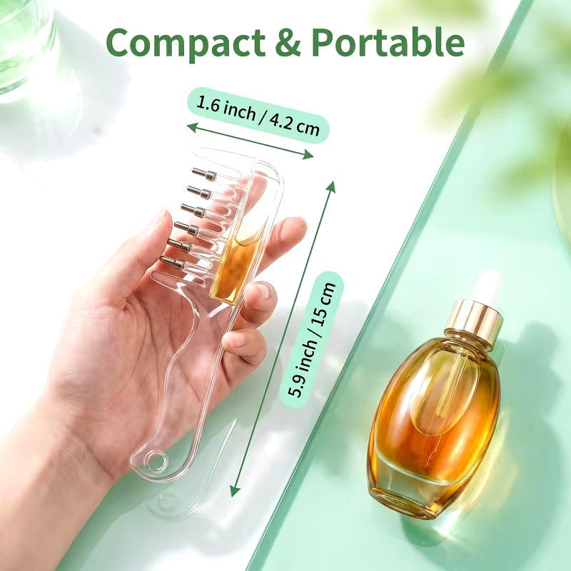 Crystal scalp care comb