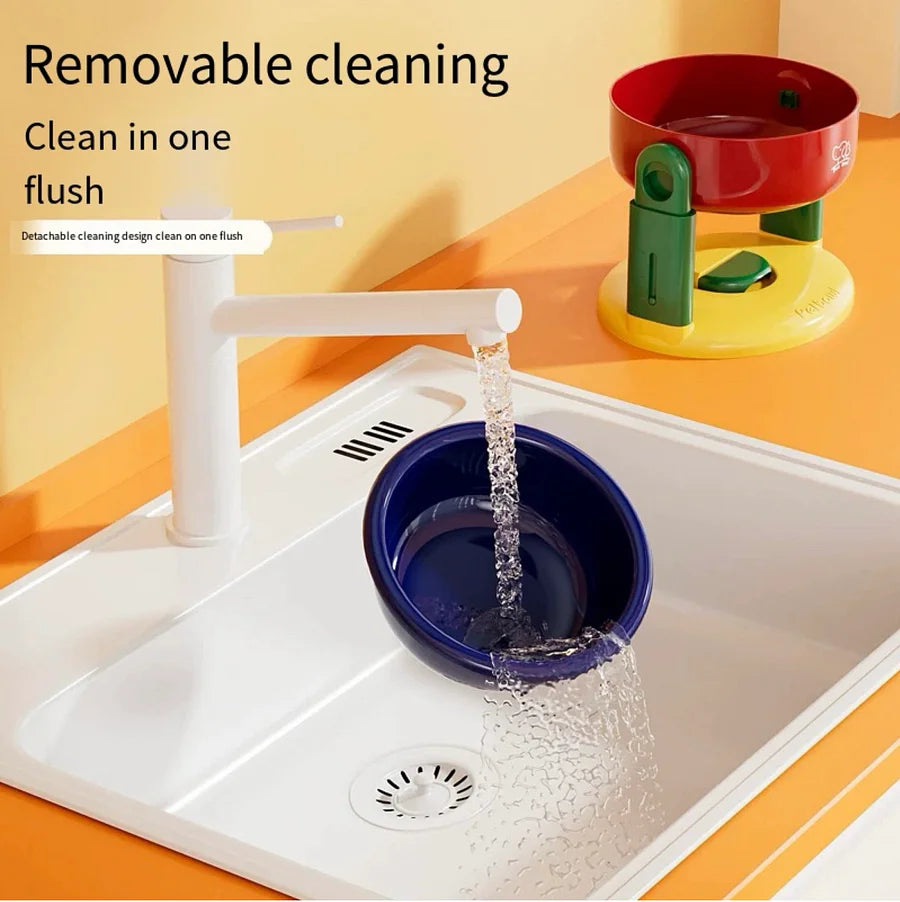 Adjustable height bowl for pets